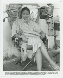 Gloria Gifford on set